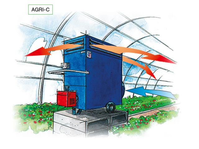 AGRI generatore d&#039;aria calda Tecnoclima