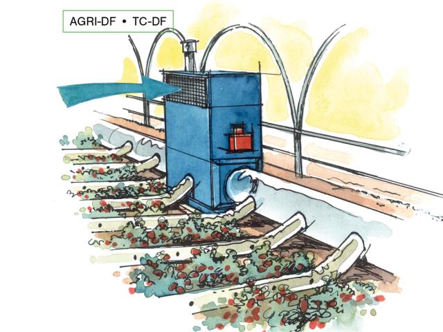 AGRI generatore d&#039;aria calda Tecnoclima