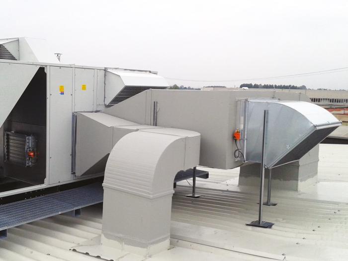 Roof-top BOXY per stabilimento con produzione di componenti elettrici