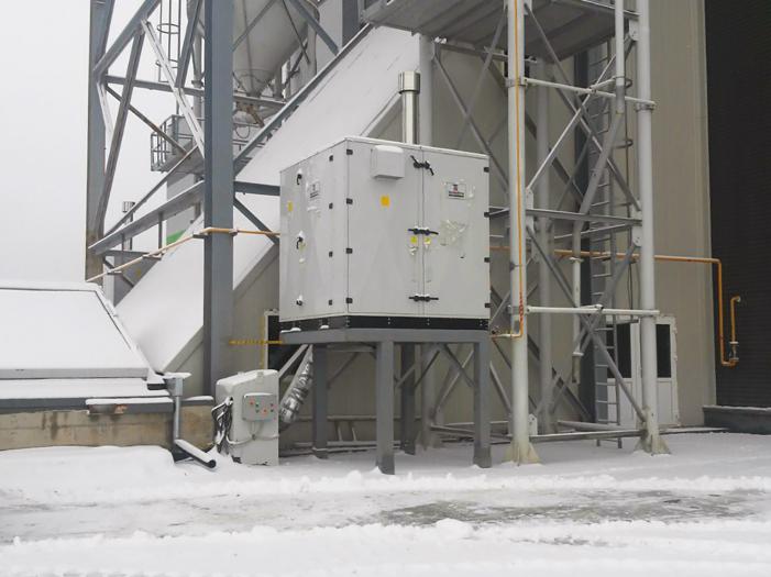 Generatore aria calda per la produzione calcestruzzo Tecnoclima