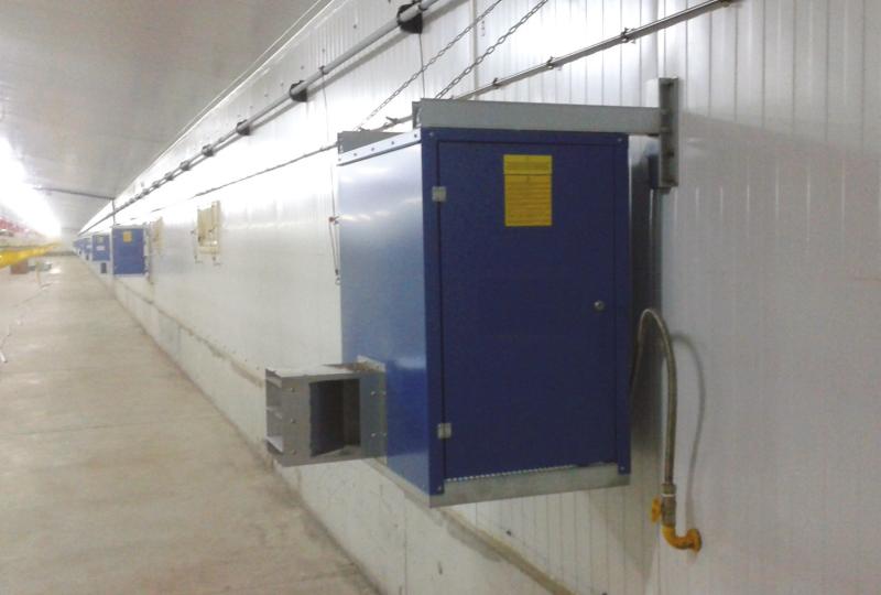 SUPERCIKKI air heater for heating poultry farms Tecnoclima 