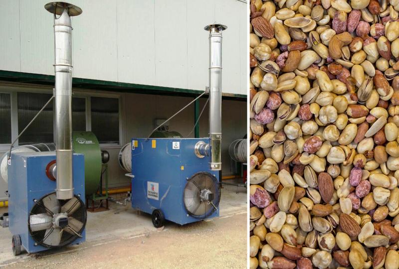  Wheeled warm air heater AGRI for nut drying process Tecnoclima