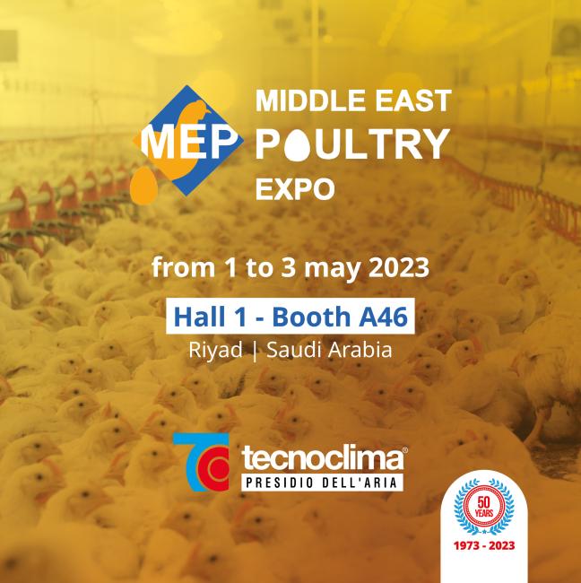 Tecnoclima al Middle East Poultry Expo dall&#039;1 al 3 maggio 2023