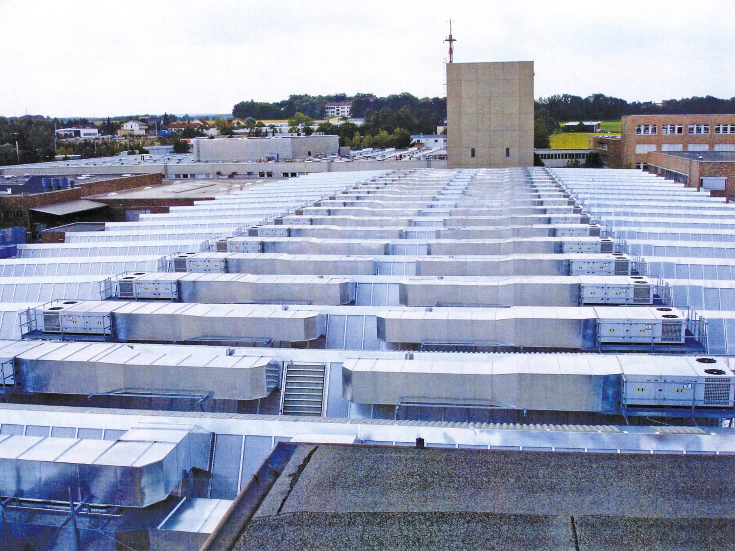 Roof-top CF-GAS for SIEMENS factory Tecnoclima