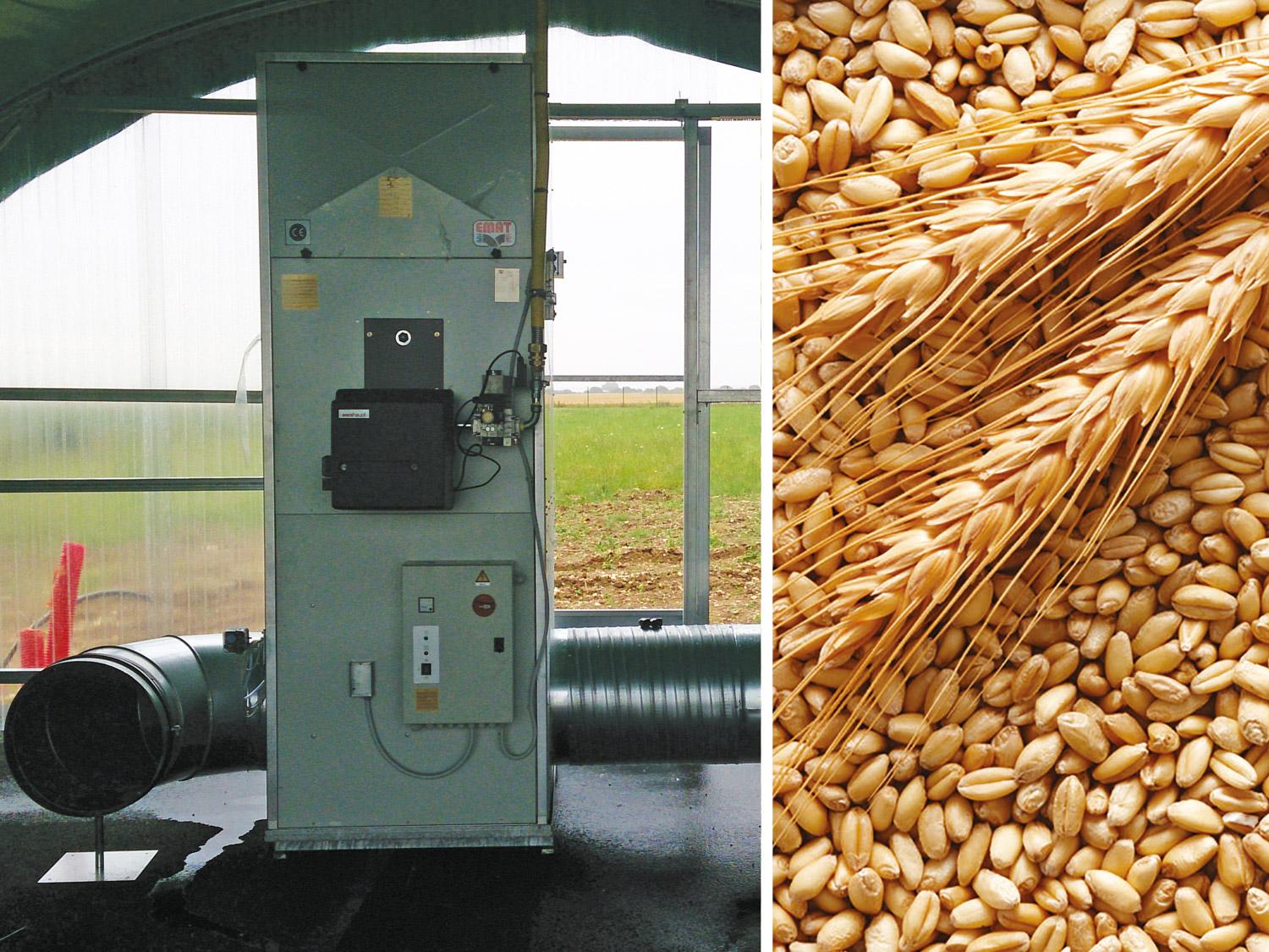 ENERGY warm air heater in Cereals drying process Tecnoclima