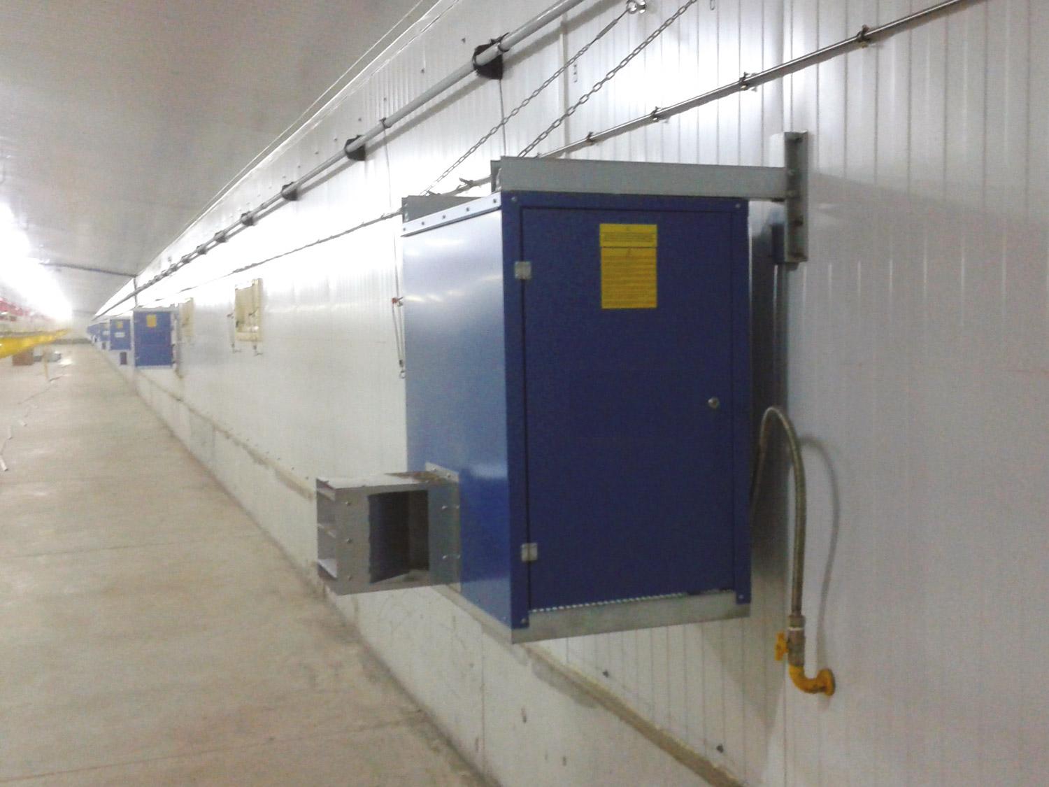 SUPERCIKKI air heater for heating poultry farms Tecnoclima 